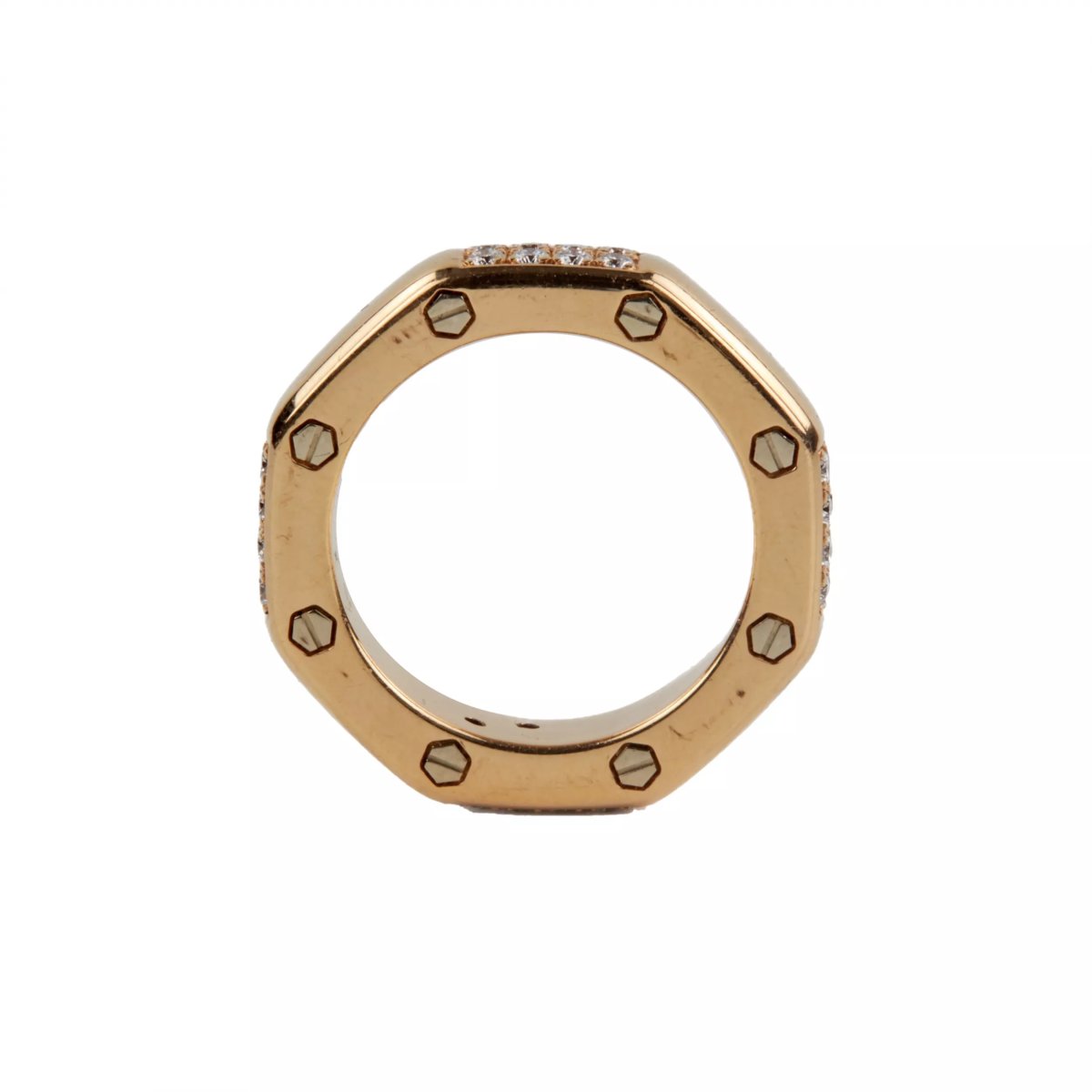 18-karat Gold Ring Set With Diamonds-photo-4