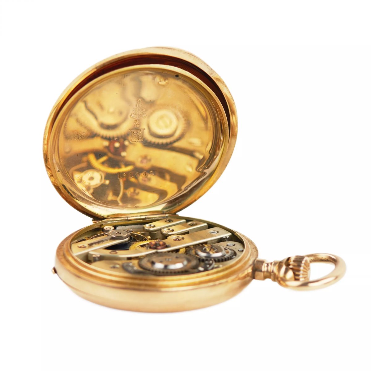 Borel Pocket Watch, Neuchâtel, 14k Swiss Gold, Late 19th – Early 20th Century-photo-4