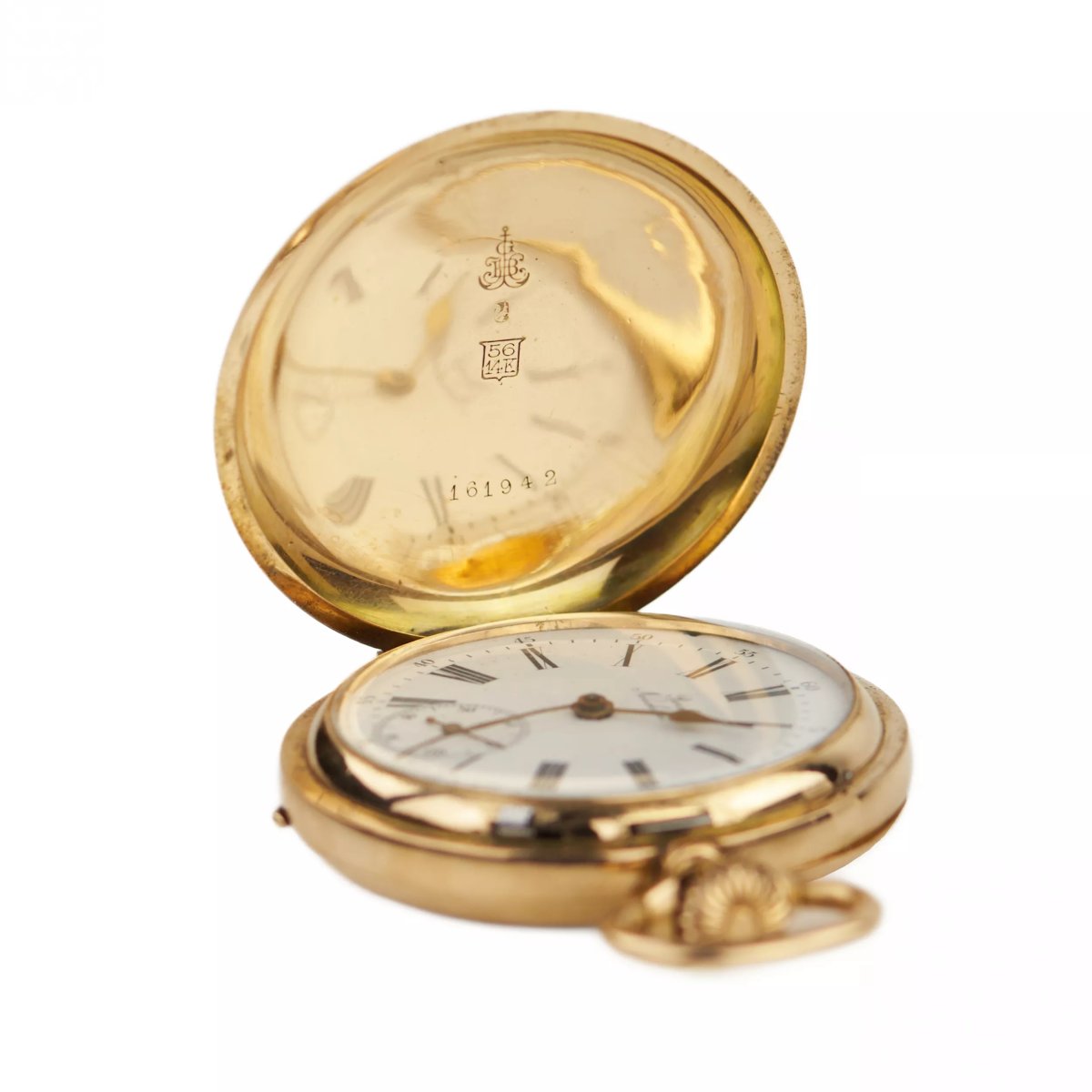 Borel Pocket Watch, Neuchâtel, 14k Swiss Gold, Late 19th – Early 20th Century-photo-5