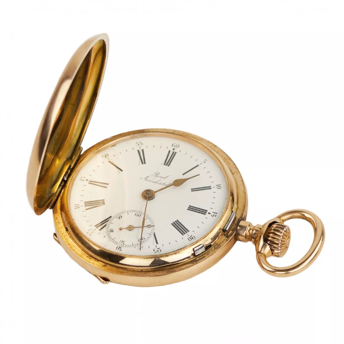 Borel Pocket Watch, Neuchâtel, 14k Swiss Gold, Late 19th – Early 20th Century