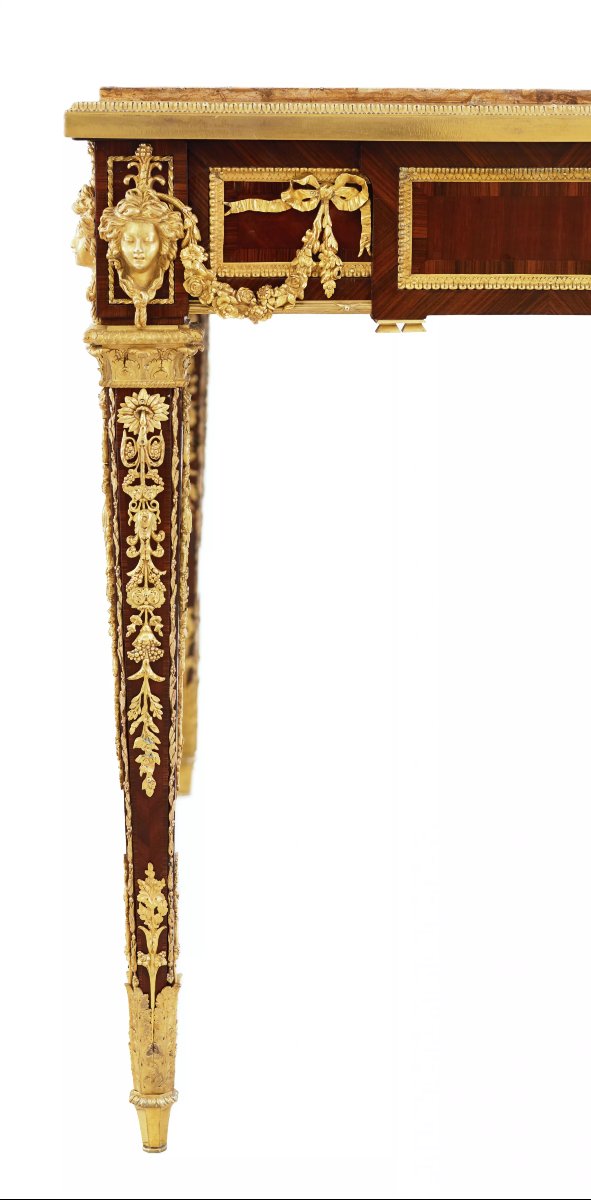 Flat Louis XVI-style Desk. Joseph-emmanuel Zwiener Model. France, Paris,-photo-3