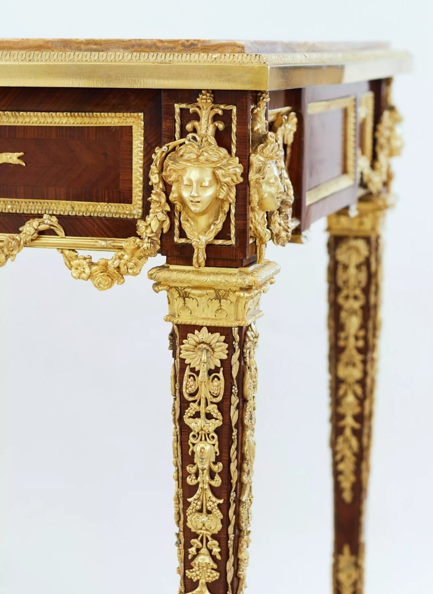 Flat Louis XVI-style Desk. Joseph-emmanuel Zwiener Model. France, Paris,-photo-2