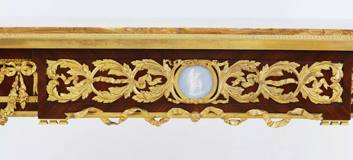 Flat Louis XVI-style Desk. Joseph-emmanuel Zwiener Model. France, Paris,-photo-4