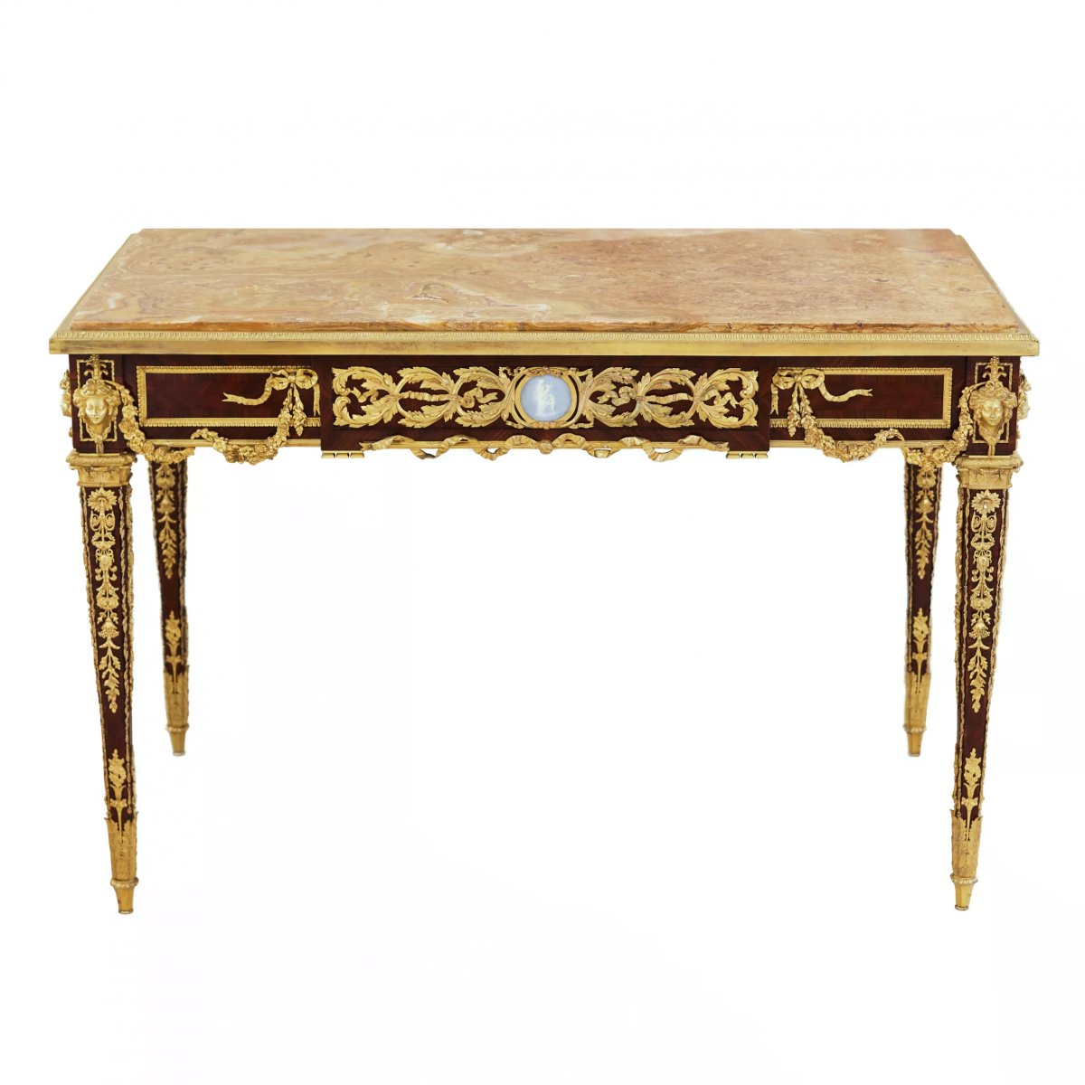 Flat Louis XVI-style Desk. Joseph-emmanuel Zwiener Model. France, Paris,