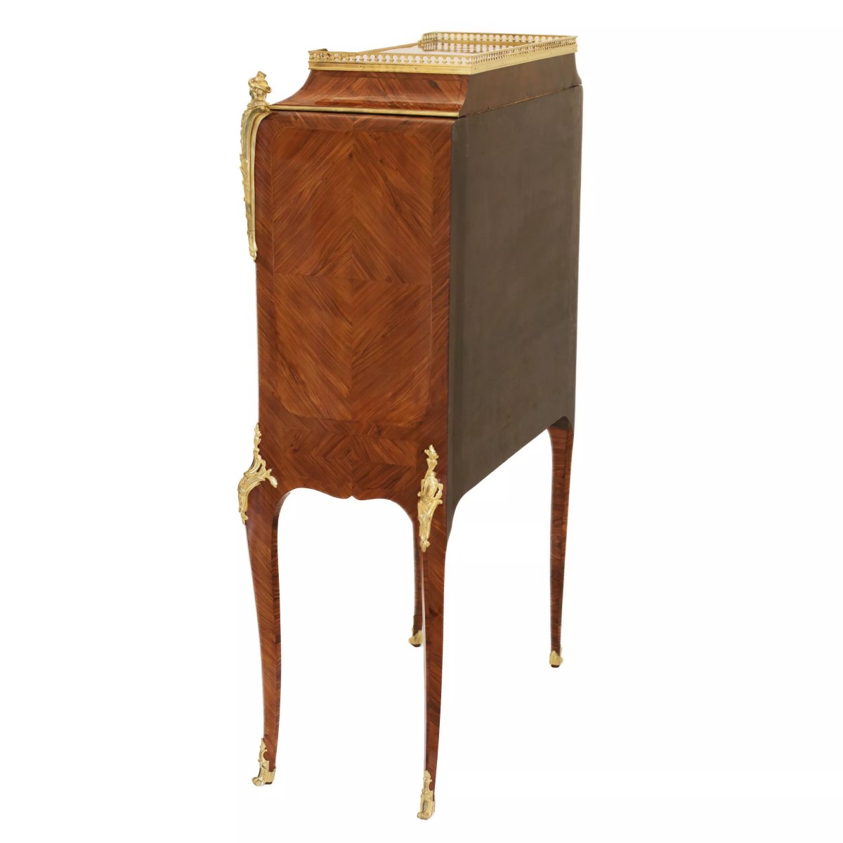 Painted-panel Secretary Desk, Paul Sormani, France, Paris, Second Half Of The 19th Century-photo-1