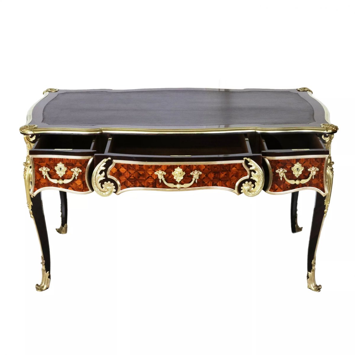 BUREAU EN STYLE LOUIS XV FRANCE, SECONDE MOITIÉ DU XIXe SIÈCLE-photo-2