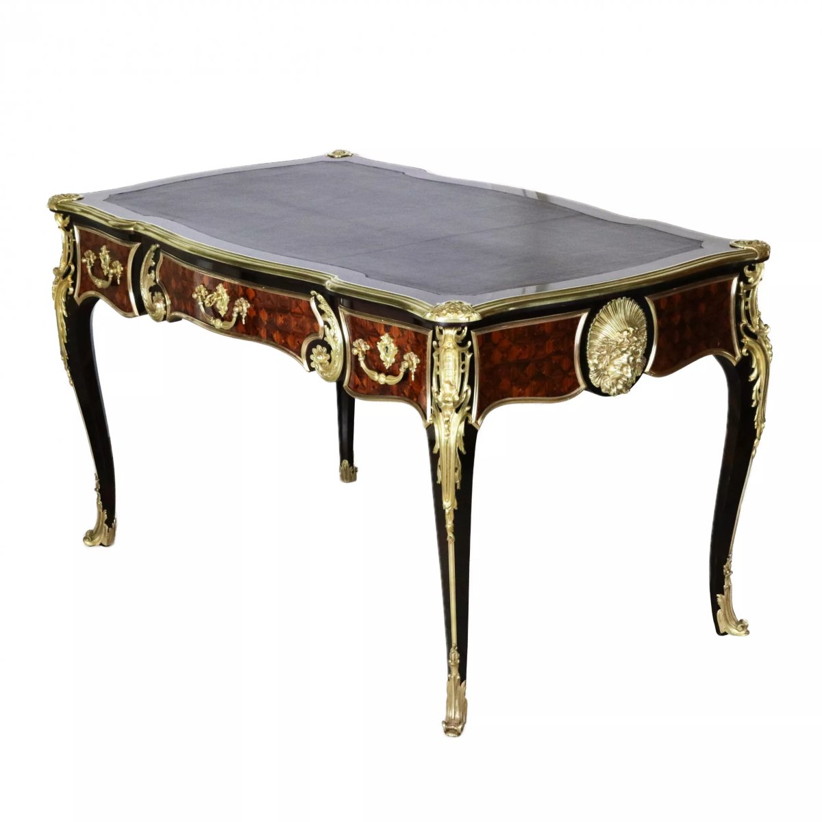 BUREAU EN STYLE LOUIS XV FRANCE, SECONDE MOITIÉ DU XIXe SIÈCLE-photo-1