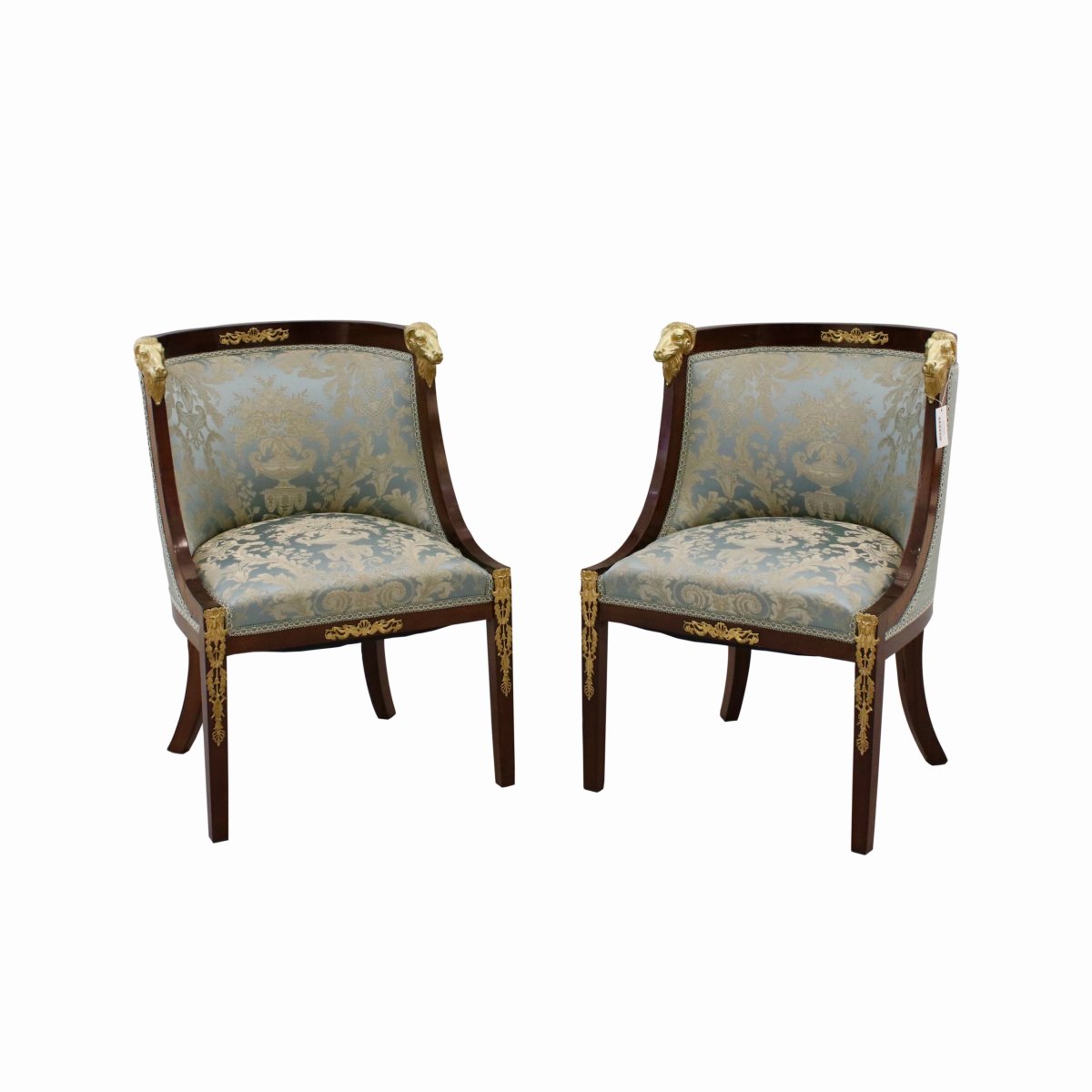 PAIRE DE FAUTEUILS DE STYLE EMPIRE FRANCE, PREMIER QUART DU XIXᵉ SIÈCLE