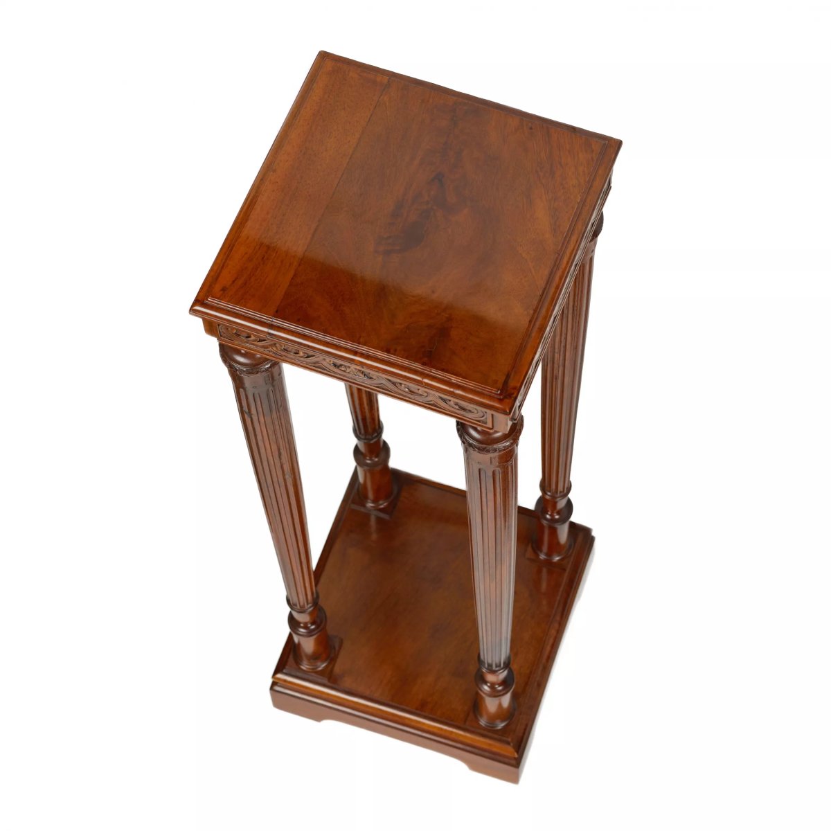 Art Deco-style Console Table In Solid Walnut. Europe, Early 20th Century-photo-2