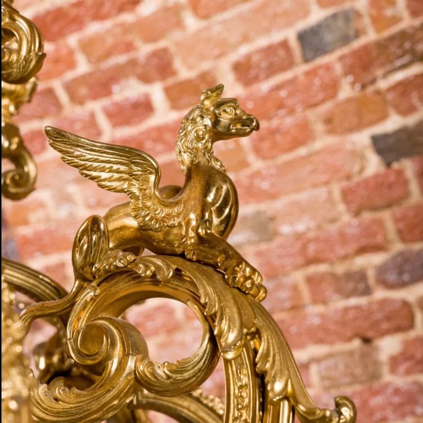 Gilded Bronze Chandelier In The Napoleon III Style, France, Second Half Of The 19th Century-photo-2