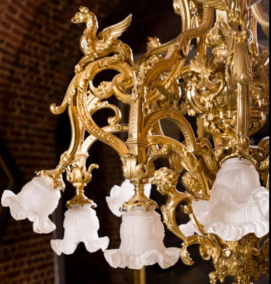 Gilded Bronze Chandelier In The Napoleon III Style, France, Second Half Of The 19th Century-photo-3