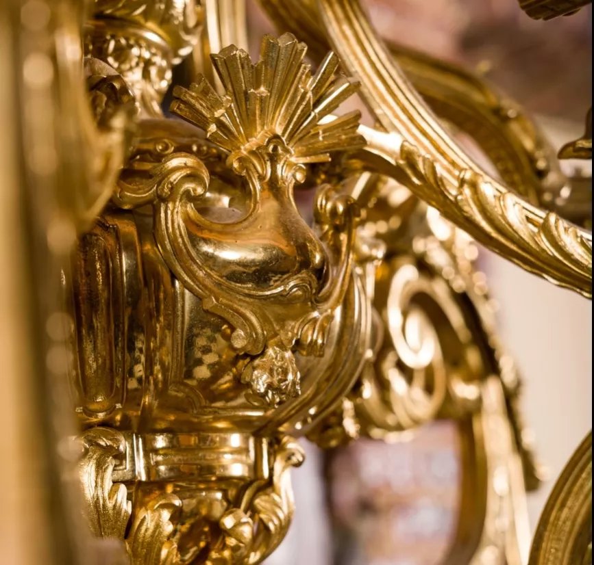 Gilded Bronze Chandelier In The Napoleon III Style, France, Second Half Of The 19th Century-photo-2