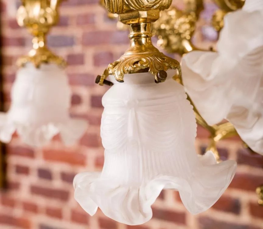 Gilded Bronze Chandelier In The Napoleon III Style, France, Second Half Of The 19th Century-photo-3