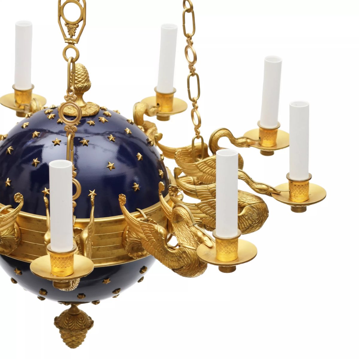 IMPRESSANT LUSTRE DE STYLE EMPIRE RUSSIE, PREMIER QUART DU XIXe SIÈCLE-photo-4