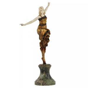 SCULPTURE EN BRONZE « DANSEUSE RUSSE ». PAUL PHILIPPE. FRANCE, VERS 1920