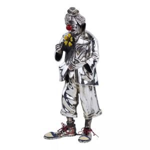 Silver Clown Figure. Vittorio Ancini, Italy, Arezzo, Second Half Of The 20th Century