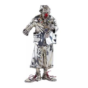 Silver Clown Figure. Vittorio Ancini, Italy, Arezzo, Second Half Of The 20th Century