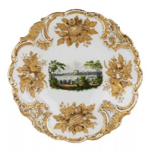 Luxurious Decorative Open-work Plate From Zwickau. Meissen. 1815–1860