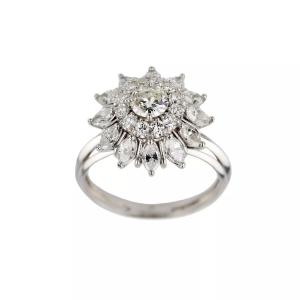 18-karat White Gold Ring Set With Diamonds
