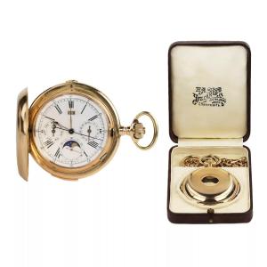 Swiss Louis Armand Gold Pocket Watch With Repeater, Circa 1900