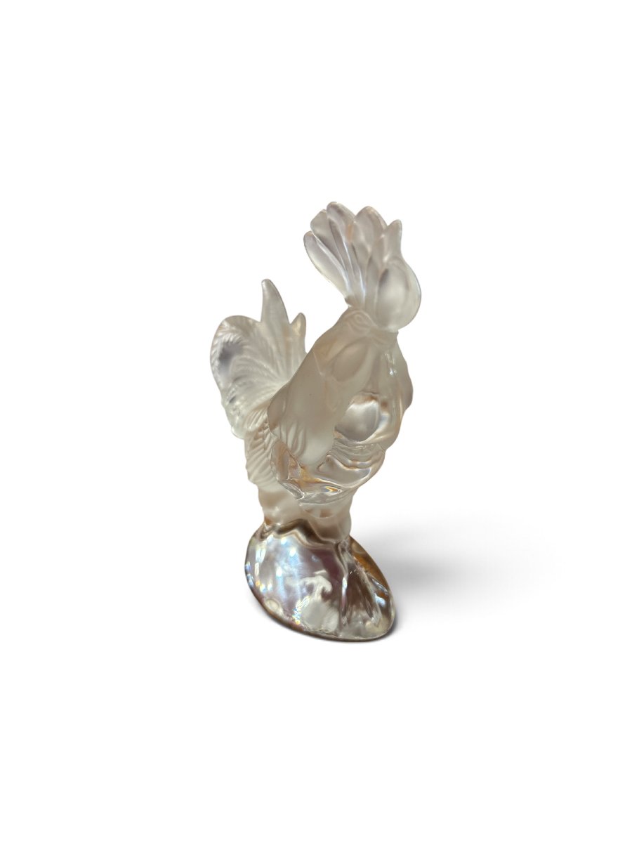 DAUM - Sujet en verre figurant un coq, XXe siècle-photo-2