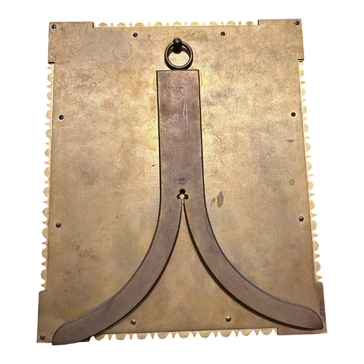 August Klein Wien - Enameled Metal Easel Mirror, 19th Century-photo-4