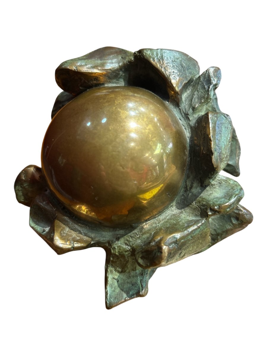 Anita Tullio - Bronze Paperweight Sculpture, 20th Century-photo-2