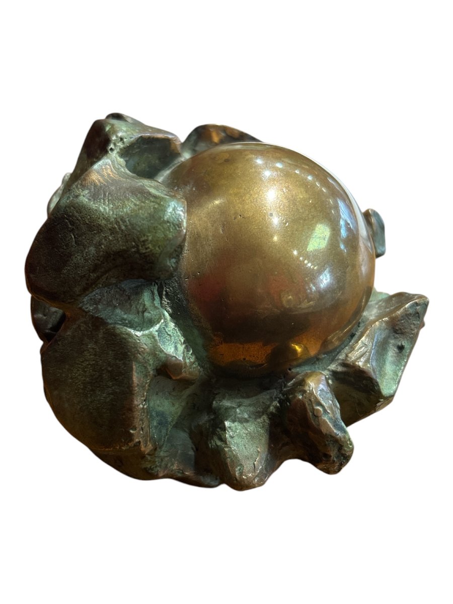 Anita Tullio - Bronze Paperweight Sculpture, 20th Century-photo-3