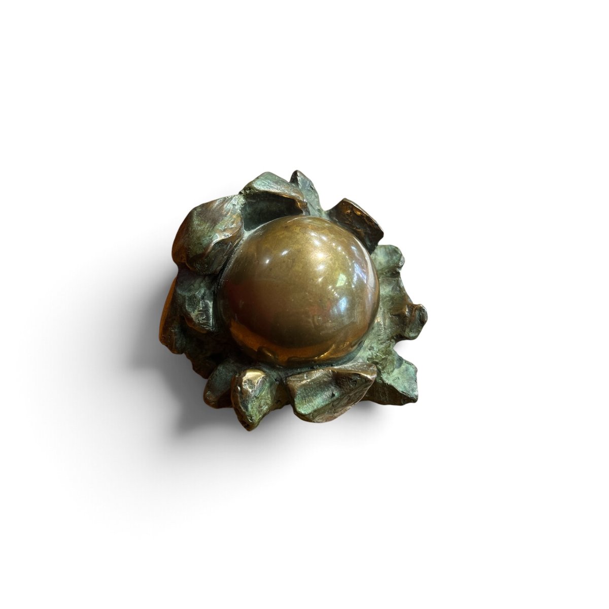 Anita Tullio - Bronze Paperweight Sculpture, 20th Century