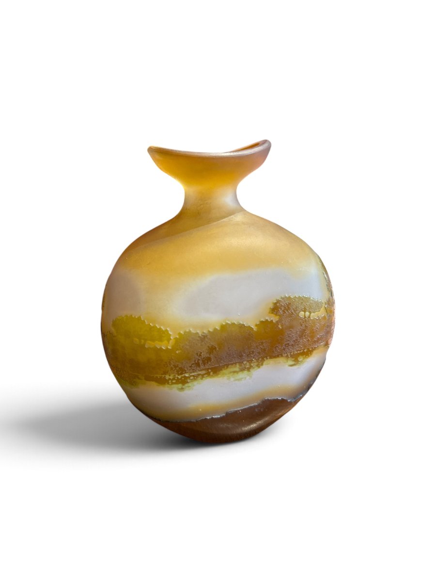 Emile Galle - Multilayered Glass Vase, Late 19th–early 20th Century-photo-3