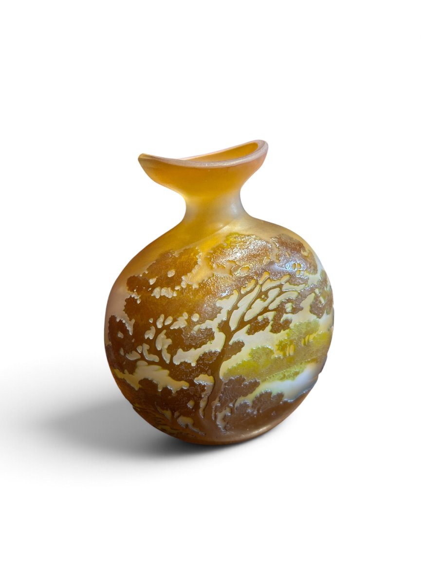 Emile Galle - Multilayered Glass Vase, Late 19th–early 20th Century