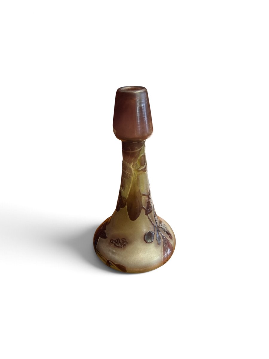 Emile GALLE - Petit vase soliflore en verre, XXe siècle-photo-3
