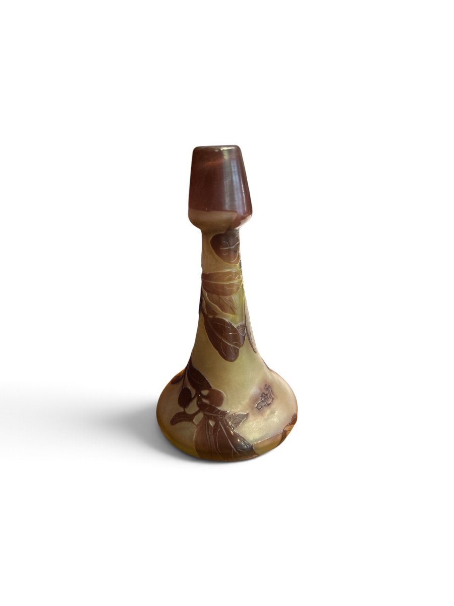 Emile GALLE - Petit vase soliflore en verre, XXe siècle-photo-4