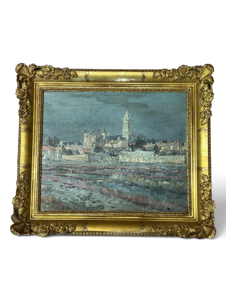 Jean RIGAUD - Huile sur toile "Noirmoutier", 1957