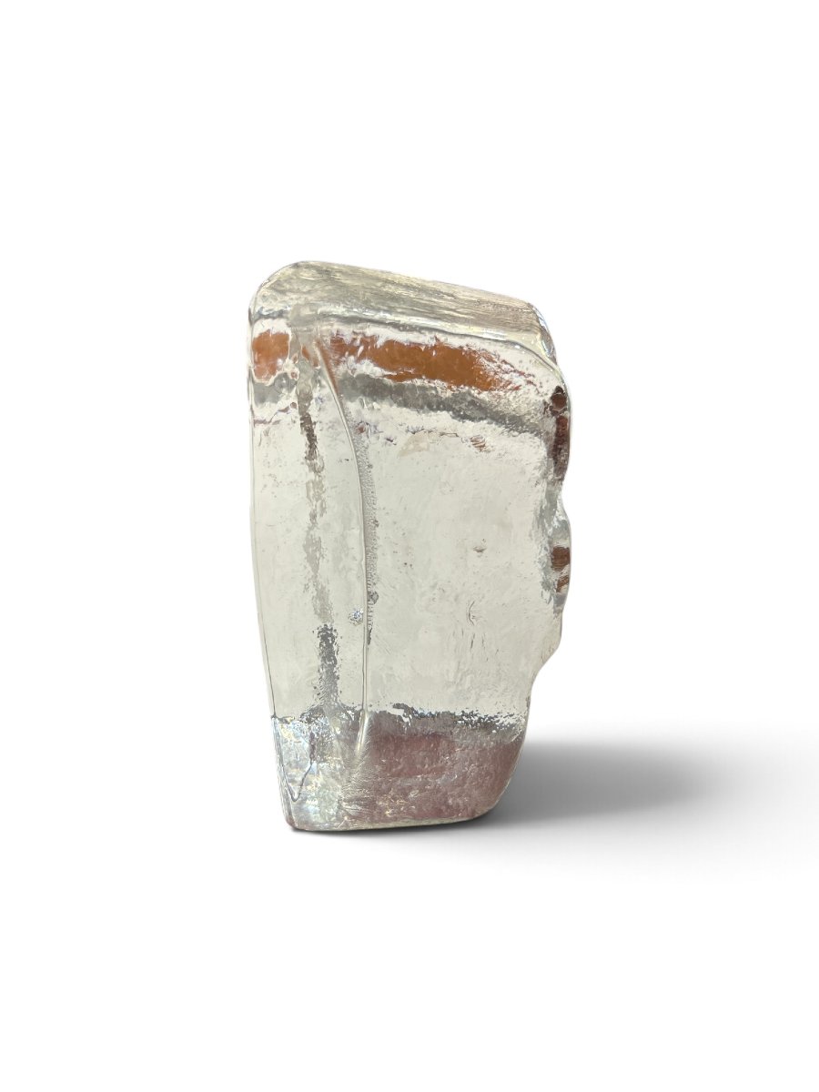 Erik HOGLUND - Presse-papier en verre homme de glace, années 1960-photo-3