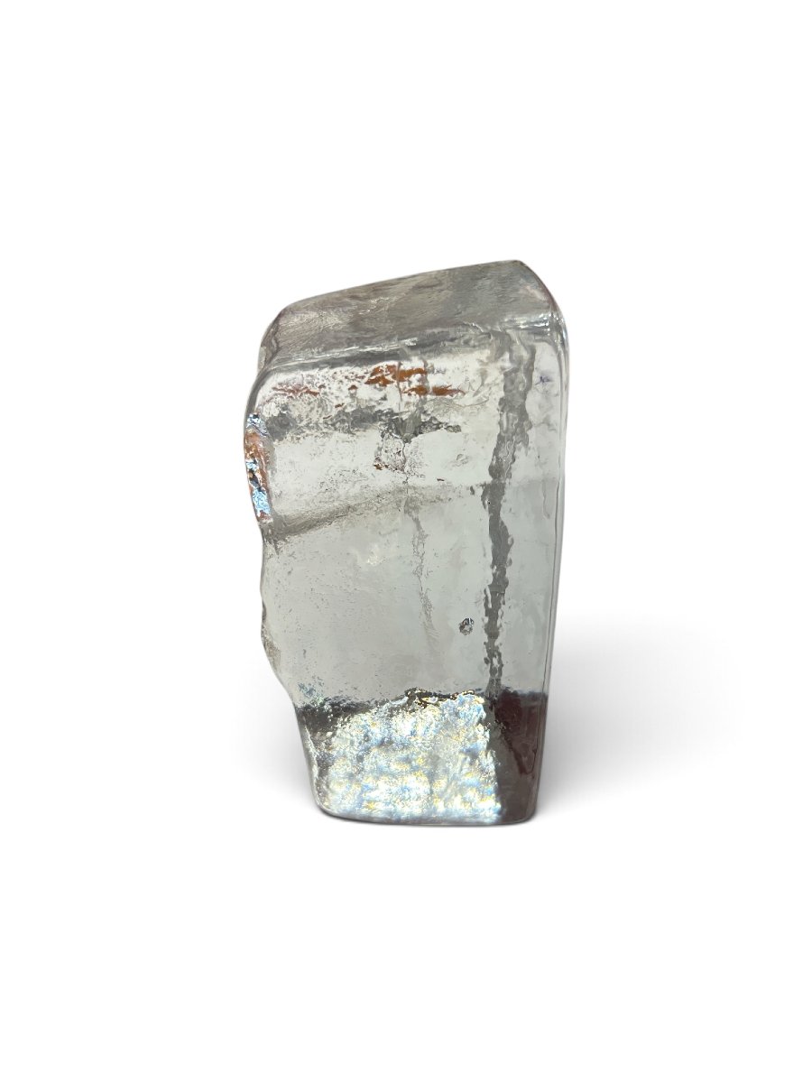 Erik HOGLUND - Presse-papier en verre homme de glace, années 1960-photo-4
