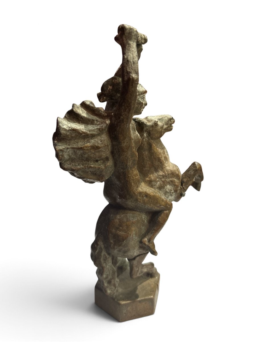 Margareta COSSACEANU - Mascotte en bronze, Walkyrie, Paris, 1920-photo-3