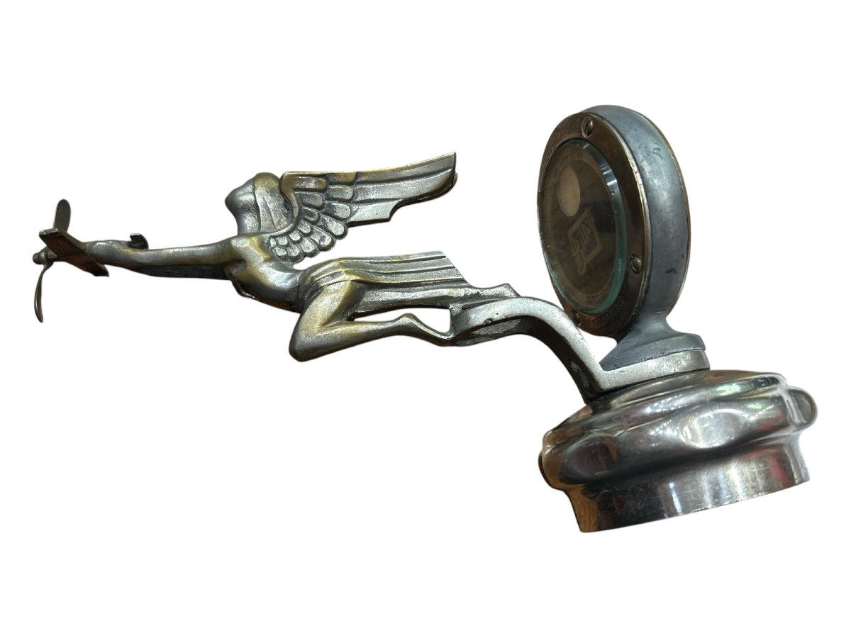 Buick - Nickel-plated Metal Hood Ornament For A Car, 1920s–1930s-photo-2