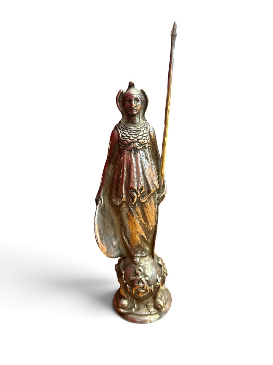 G. Leroux - Silver-plated Bronze Figurine "la Norma," 20th Century