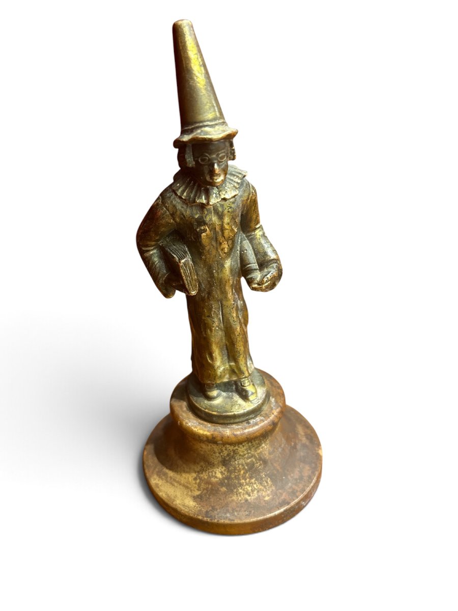 Mascotte en bronze représentant Diafoirus, XXe-photo-2