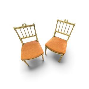 Pair Of Louis XVI-style Chairs, 19th Century