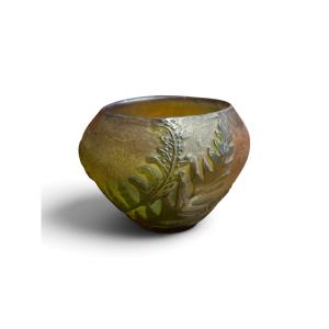 Emile GALLE - Petite coupe Art Nouveau en verre, fin XIXe