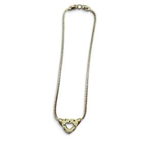 Christian DIOR - Collier plaqué or et cristaux, années 1990