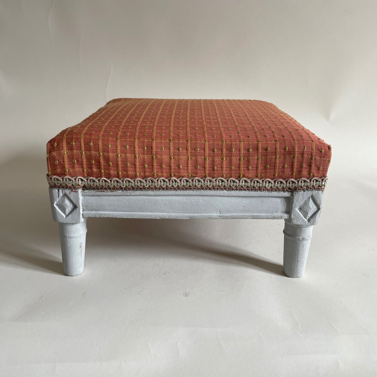 Footrest Stool In Lacquered Wood From The Directoire Period Late 18th Century - Early 19th Century-photo-3