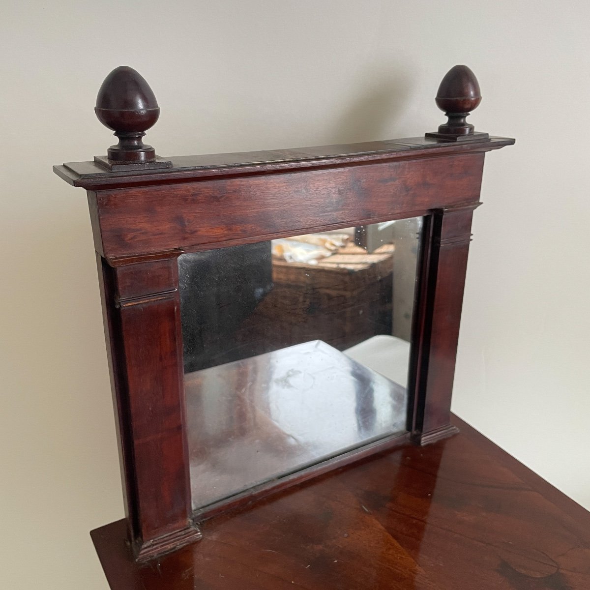 Psyche Mirror Furniture Master Barber Period Consulate Empire Style Return Egypt 19th  -photo-4