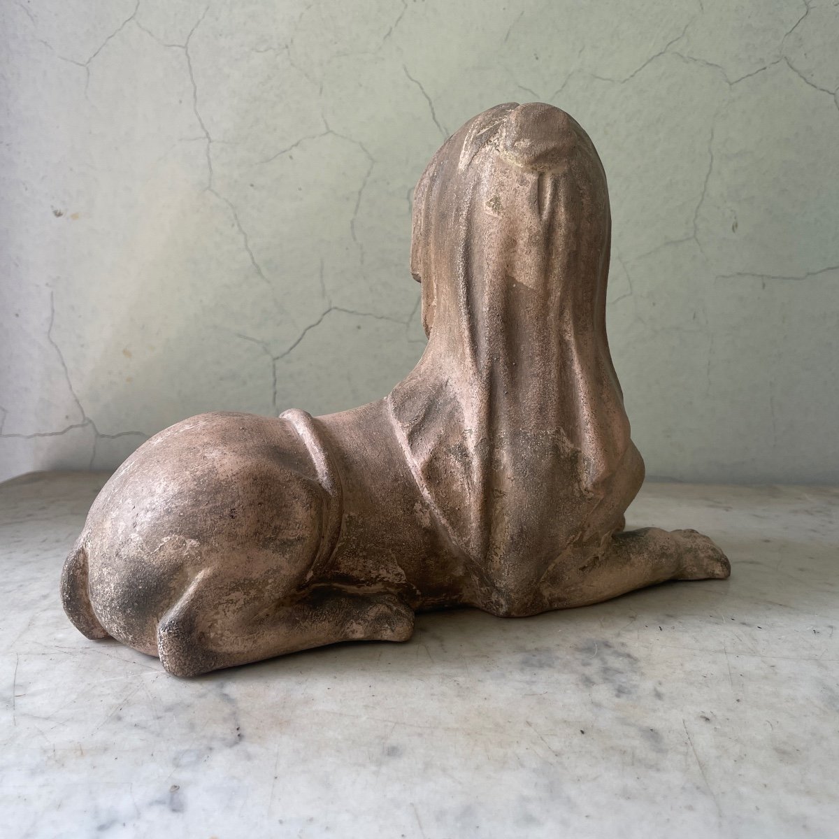 Egyptomania Sphinx Sphinx Terracotta 18th Century Style Grand Tour Neoclassical 19th Empire Period-photo-2