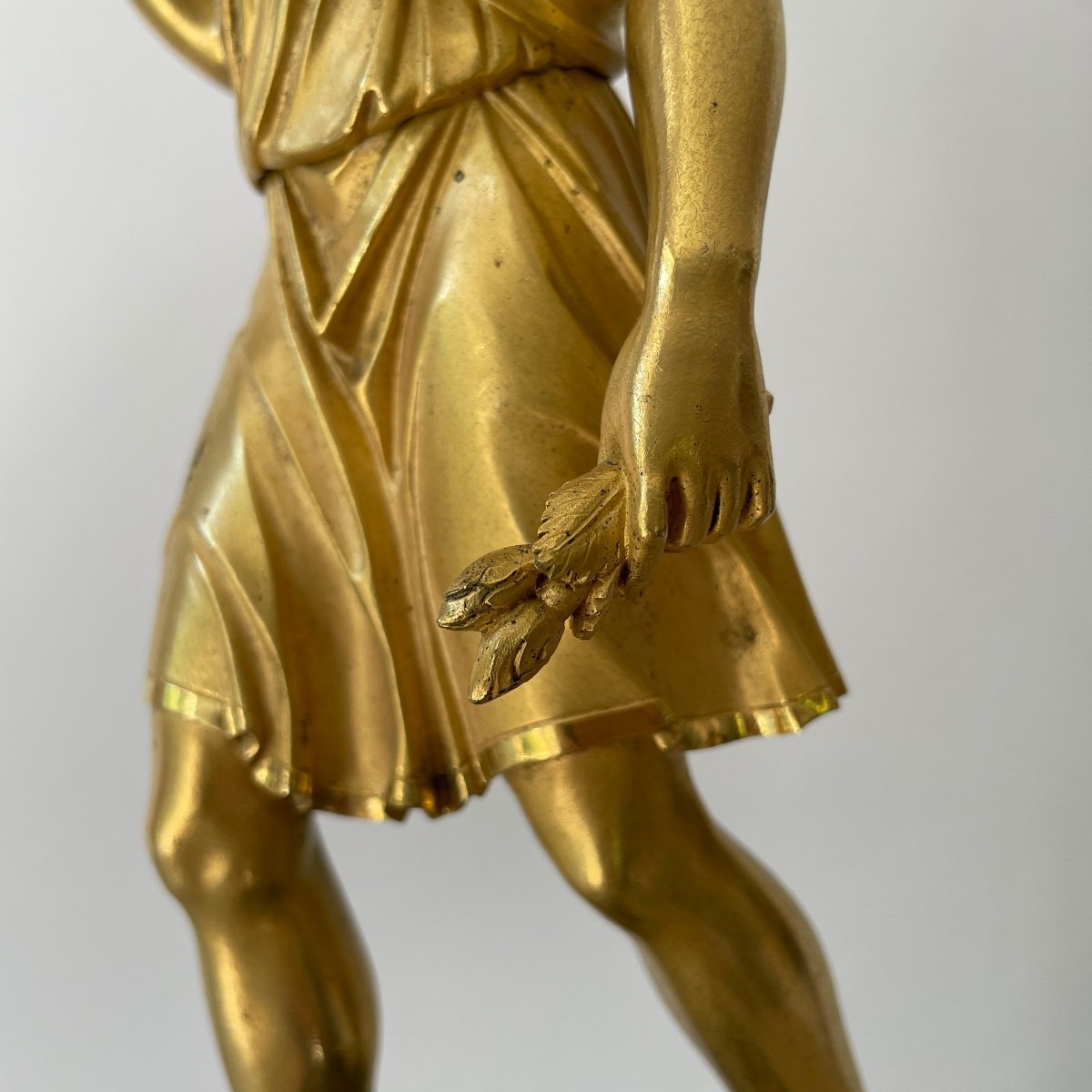 éros Important Statuette Bronze Doré époque Empire Marbre Début XIXe Thomire Duterme & Cie-photo-5
