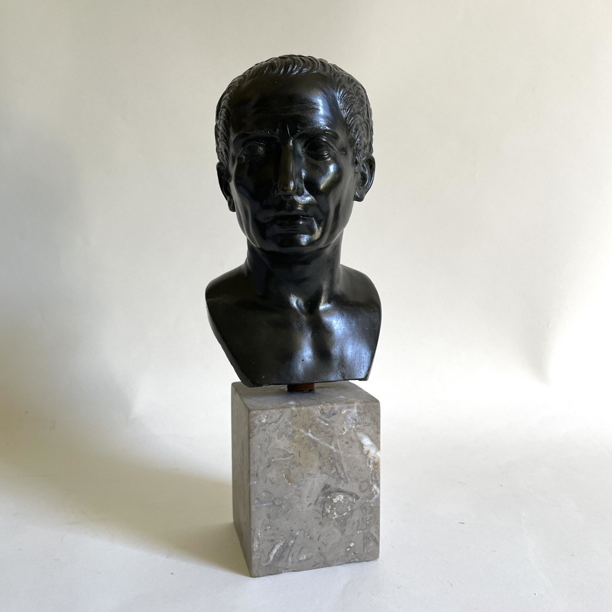 Julius Caesar Bronze Bust Emperor Italy Grand Tour Antiquity 19th Century Attributed To Chiurazzi-photo-3