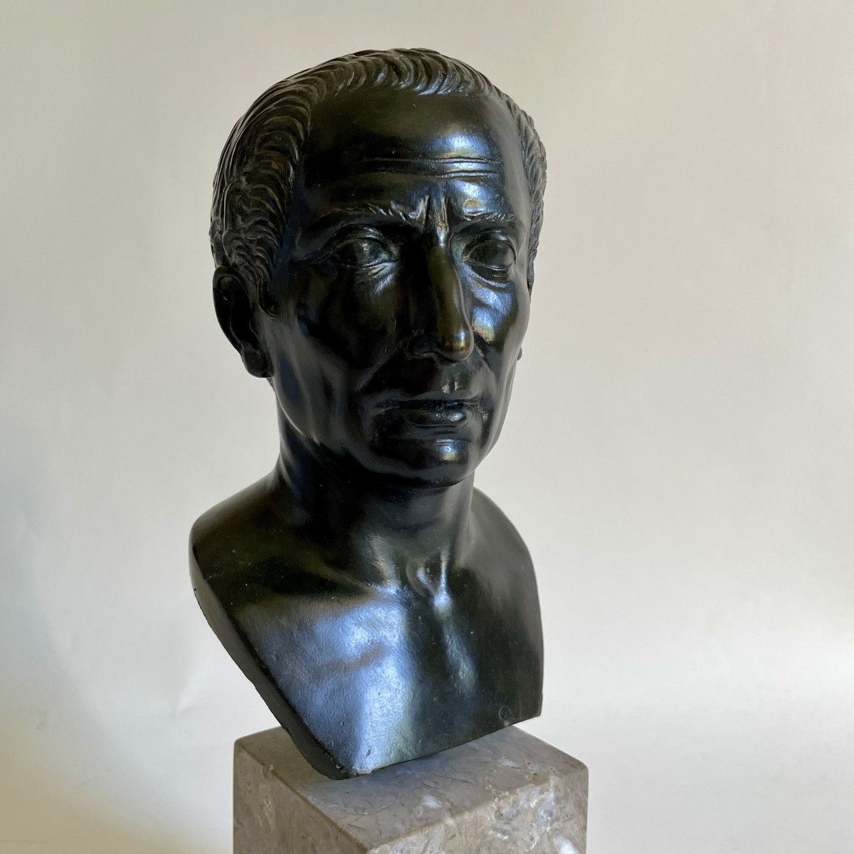Julius Caesar Bronze Bust Emperor Italy Grand Tour Antiquity 19th Century Attributed To Chiurazzi-photo-3