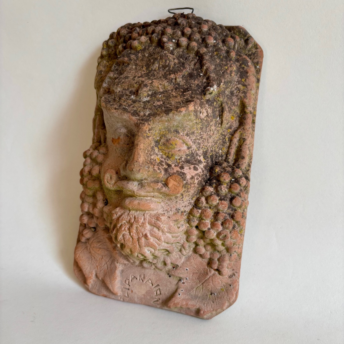 Masque Bacchus Terre Cuite Grèce Mythologie Grand Tour Antique-photo-2